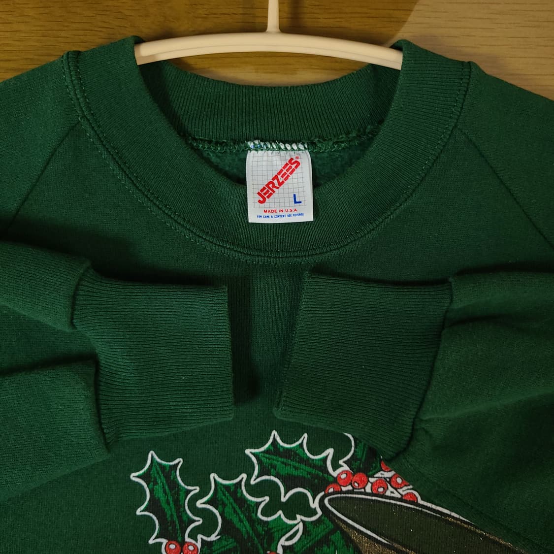 80s USA 빈티지 jerzees 나그랑 카키 스웻셔츠 긴팔 맨투맨 상품이미지7