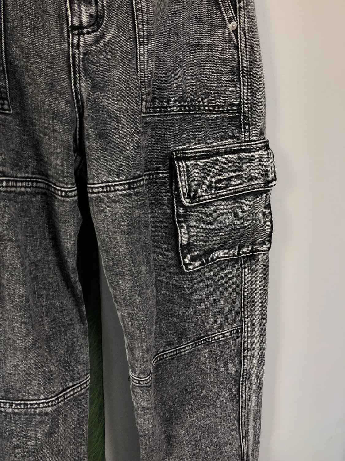 istkunst 이스트쿤스트 워싱데님카고팬츠 S 상품이미지3