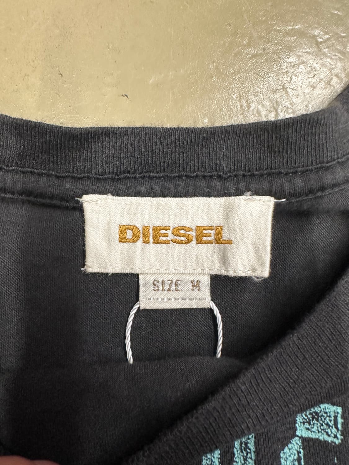 DIESEL 디젤 전면 프린팅 롱 반팔 티셔츠 M 상품이미지5