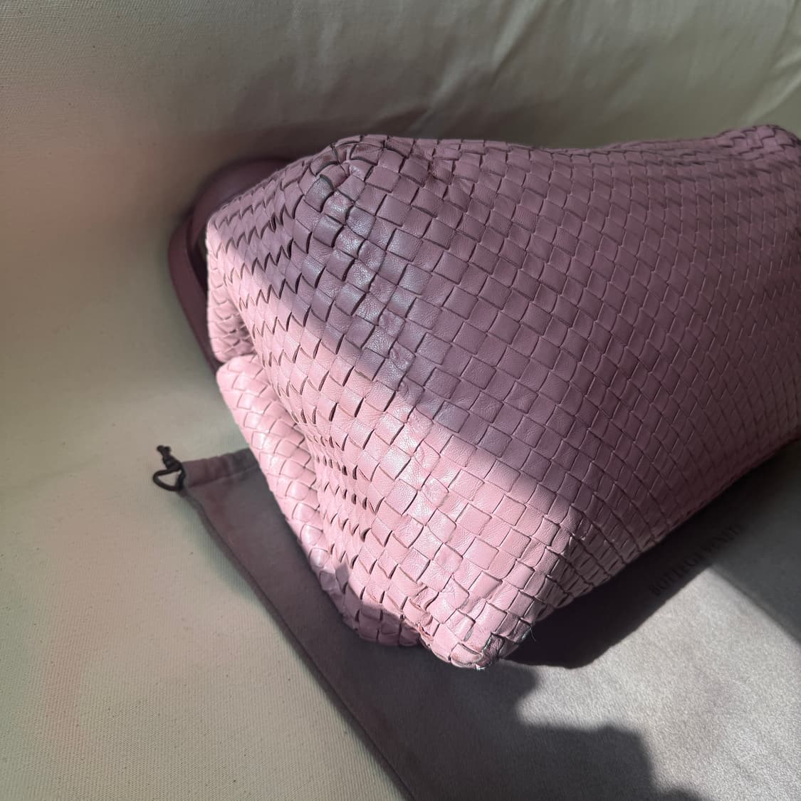 보테가 베네타 인트레치아토 fourre-tout 인디핑크 토트백 상품이미지5