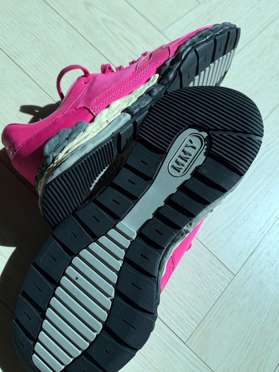 메종 미하라 야스히로 x 베드 J.W. 포드 조지 핑크 스니커즈 상품이미지5