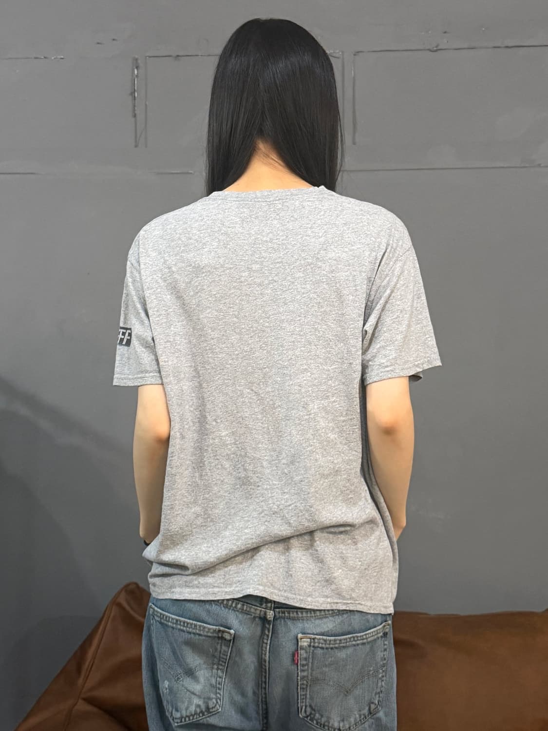 00’s 빈티지 그레이 미키마우스 프린팅 반팔티 상품이미지4