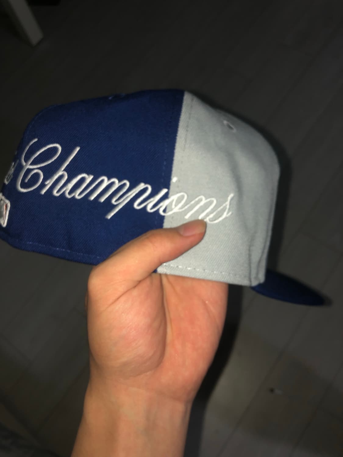 La다져스 스크립트 스플릿 패널 뉴에라 사이즈캡 상품이미지4