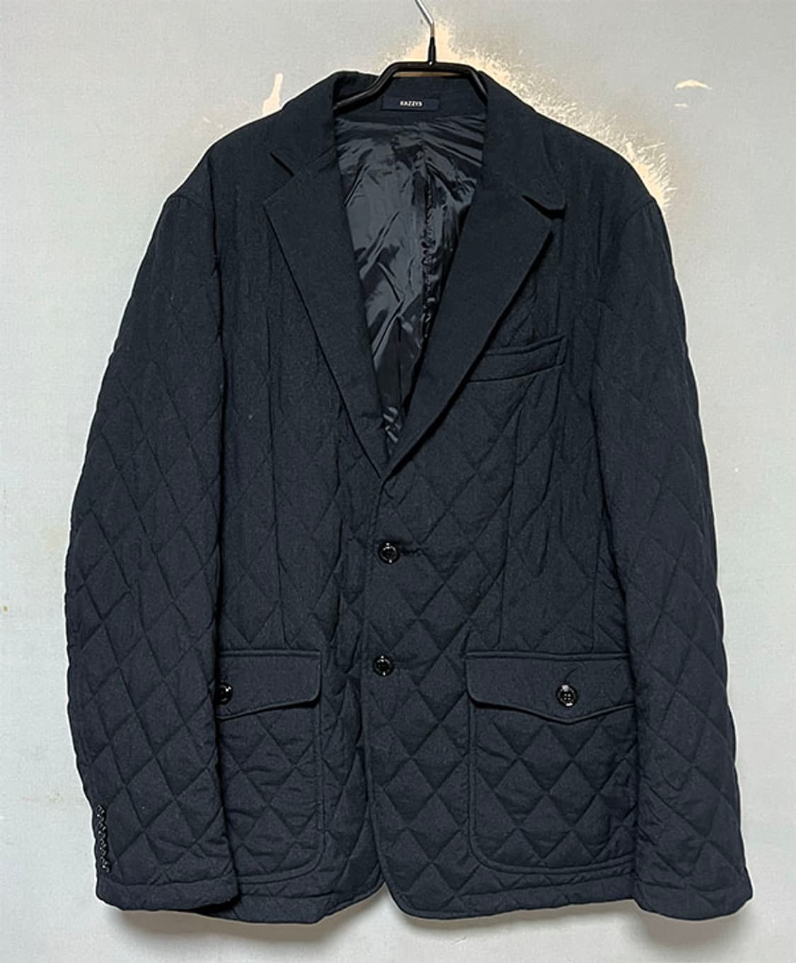 헤지스 남자 패딩 블레이저 퀼팅 겨울 웰론 무지 L 100 상품이미지1