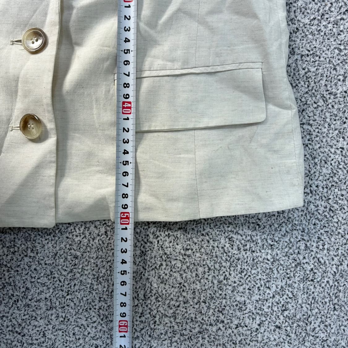 S 로엠 여성 크롭 린넨 셔츠 자켓 0401J 상품이미지6