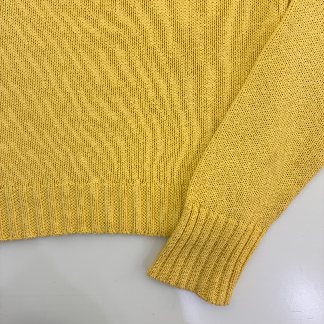 Polo  폴로 랄프로렌 자수 코튼 옐로우 니트 상품이미지4