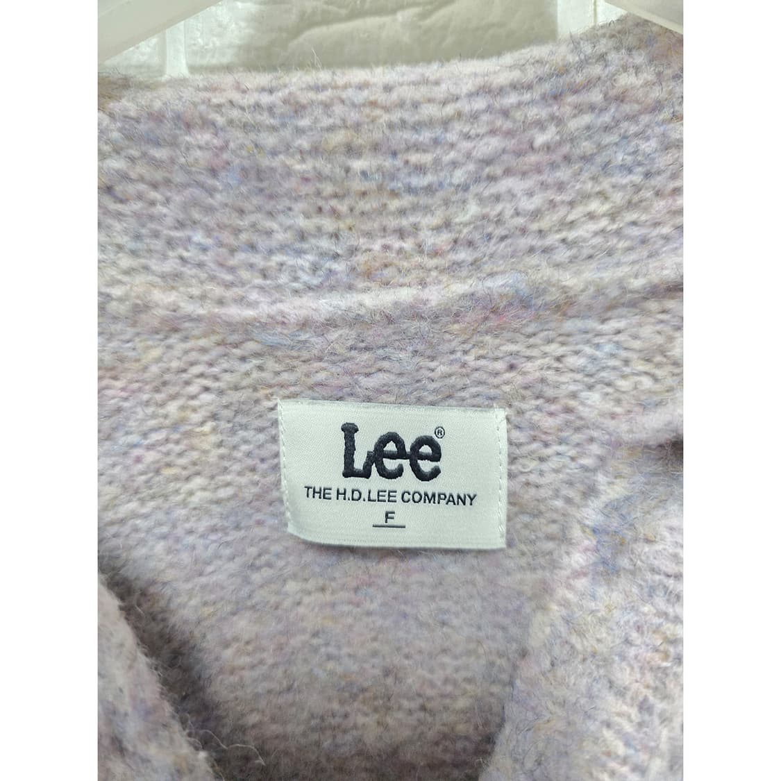 택포_ Lee 카라 니트 가디건 핑크 Free 상품이미지2