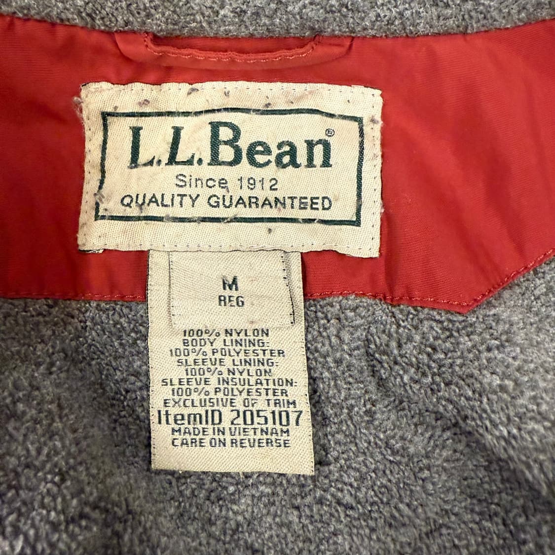 LLBean 안감 플리스 집업 다홍 상품이미지3