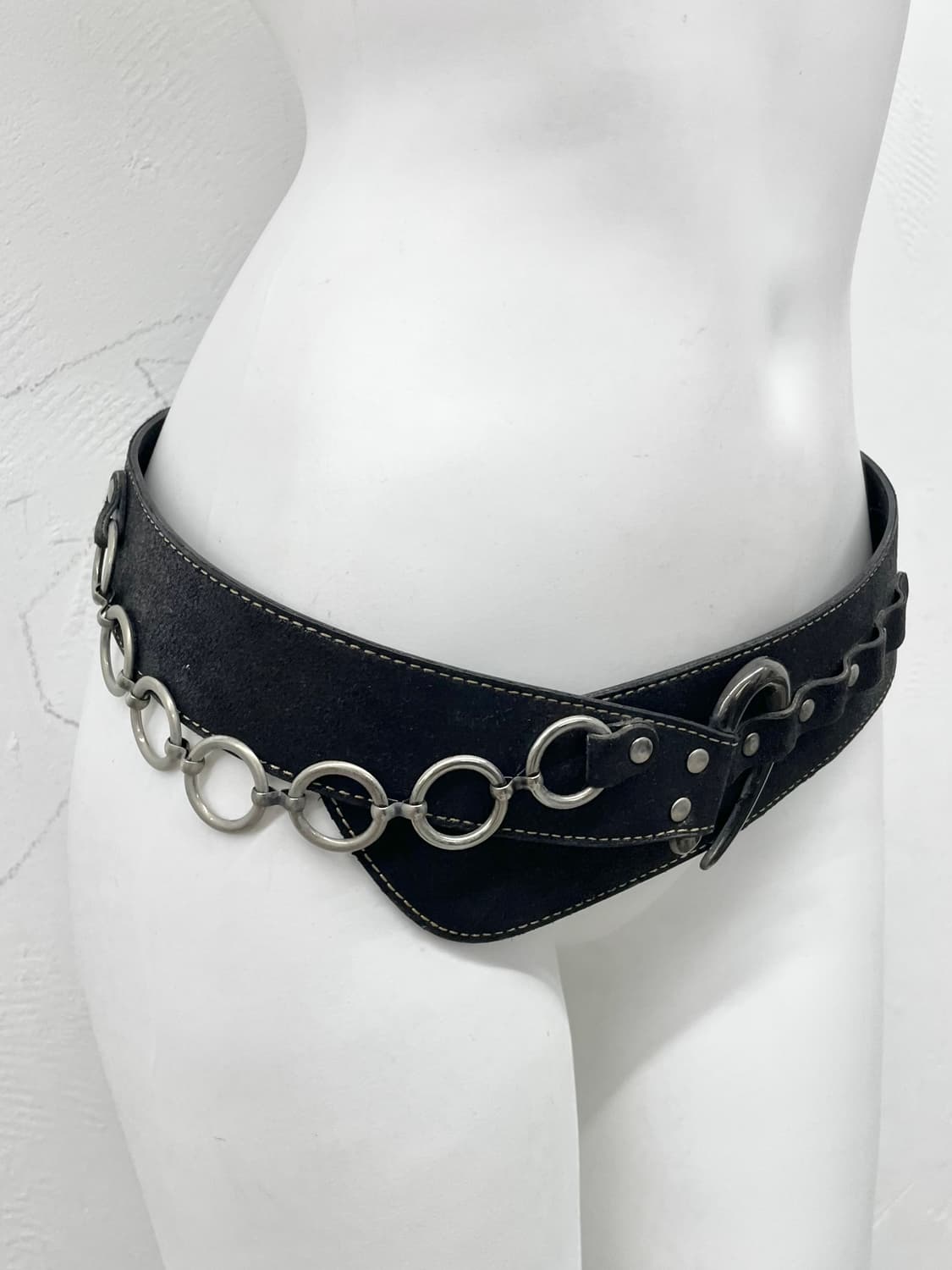 락시크 체인 와이드 벨트 상품이미지3