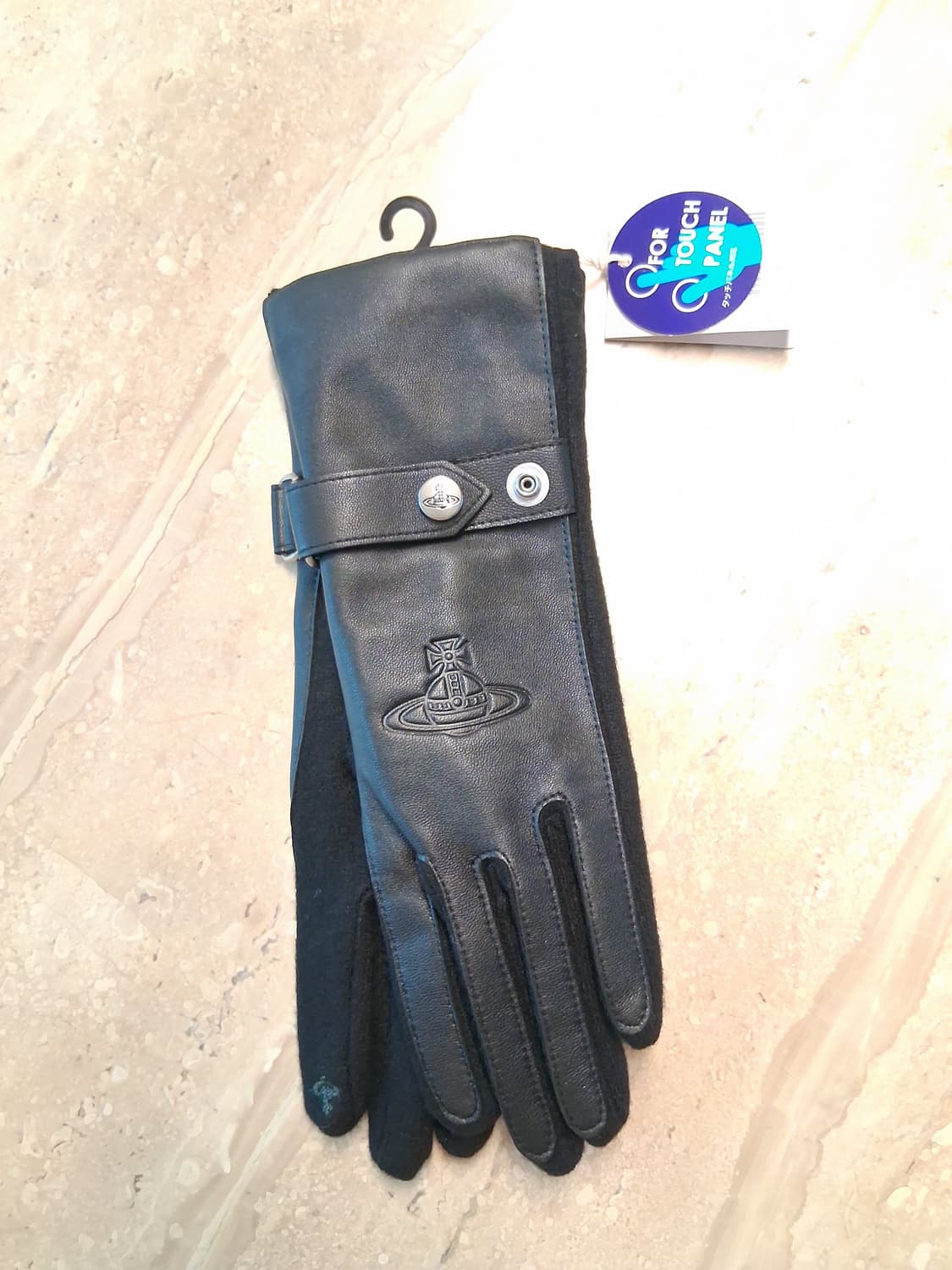 비비안웨스트우드 orb 가죽 벨트 장갑 블랙 (새상품) 상품이미지3