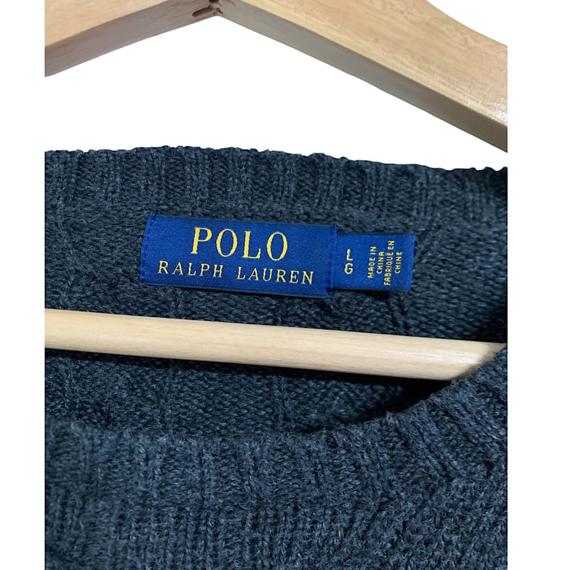 폴로 랄프로렌 코튼 케이블 니트 L 상품이미지2