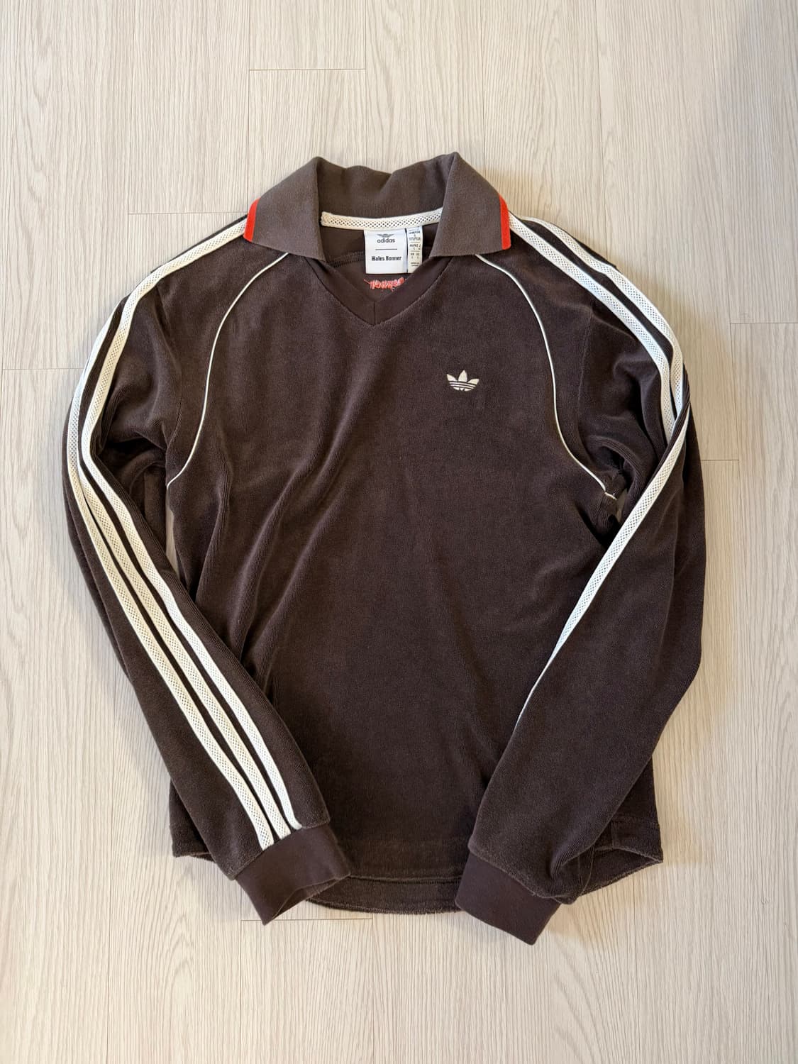 아디다스 웨일스 보너 벨루어 긴팔티 브라운 s 상품이미지1