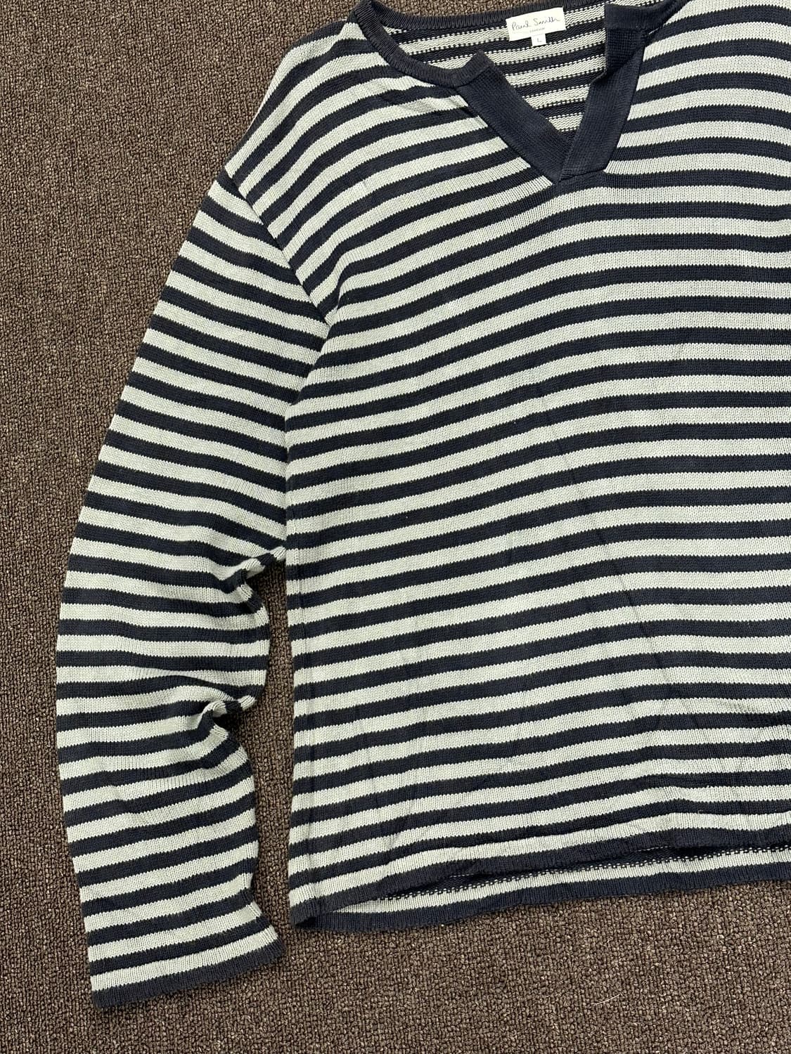 L)Paul Smith vintage v넥 스트라이프 니트 상품이미지4