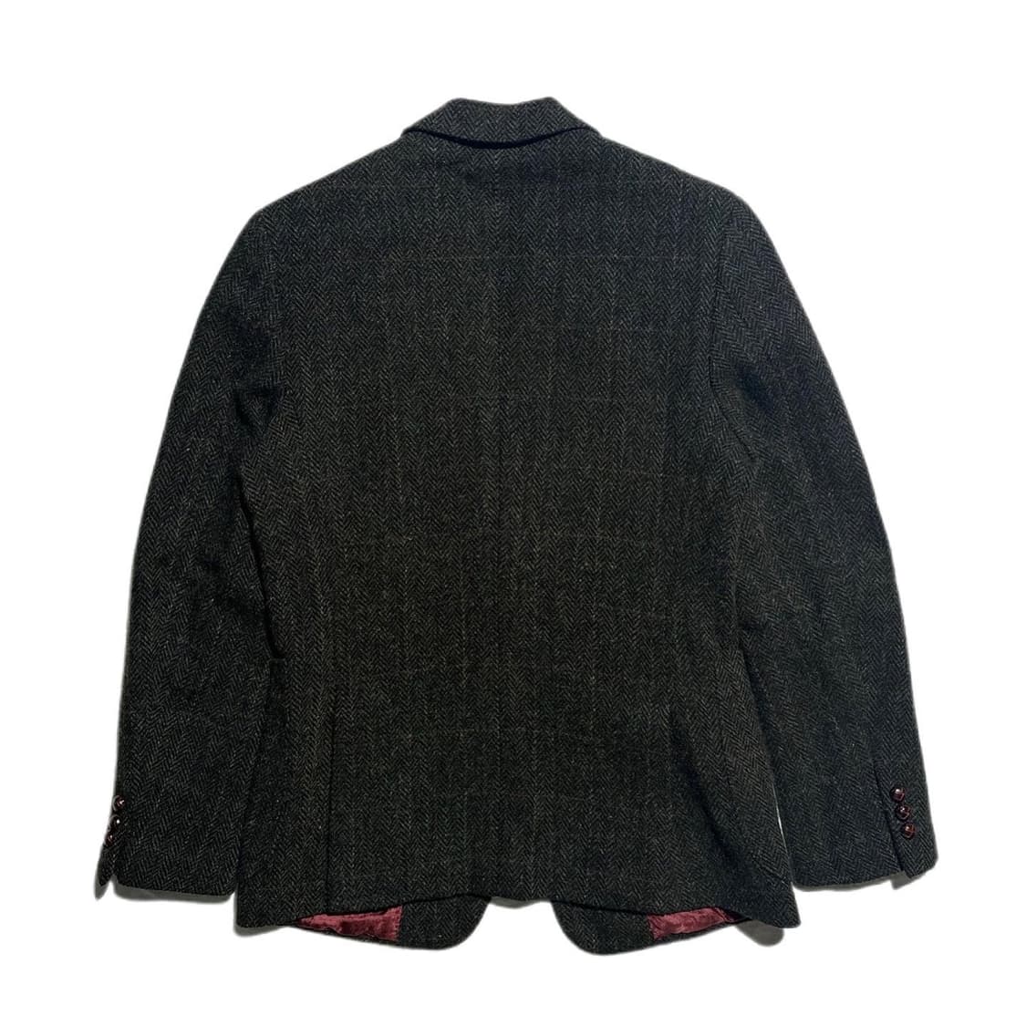 해리스 트위드 헤링본 체크 블레이저 상품이미지2