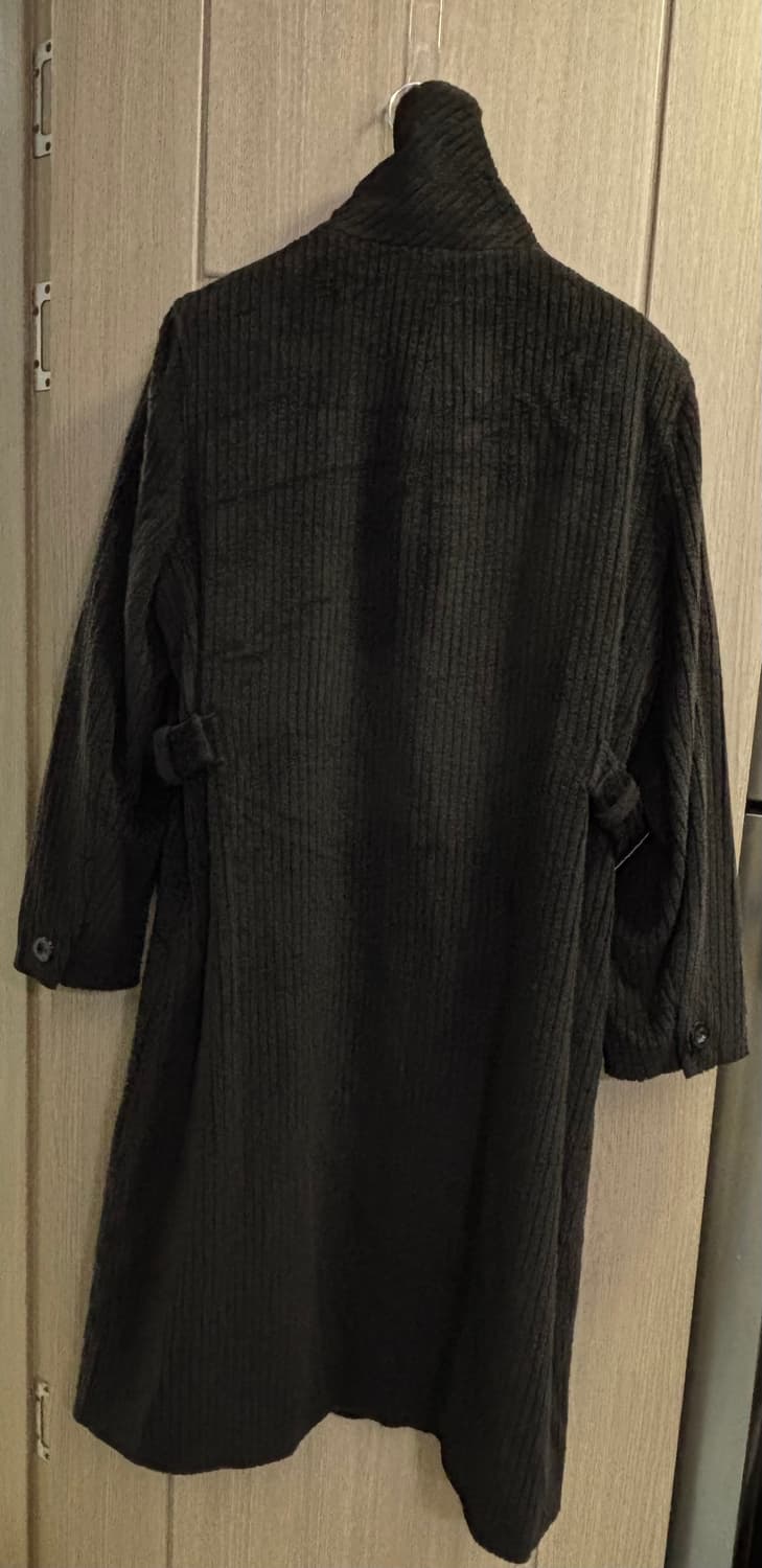 빈티지 90s ~2000년대초 Carven 울 앙고라 코듀로이 롱코트 상품이미지3