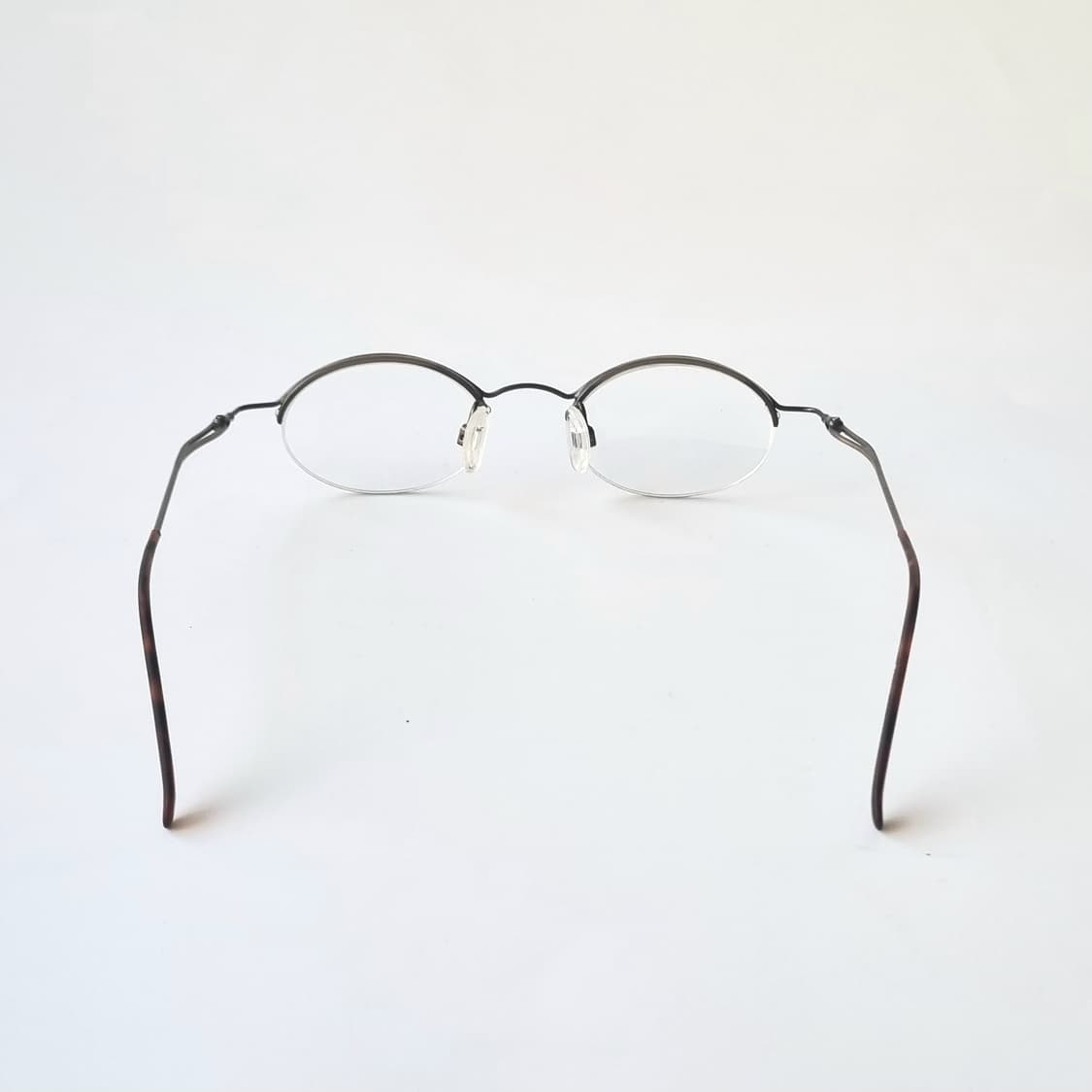 데드스탁 빈티지 오벌형 엔틱 반무테 안경테 463 상품이미지8