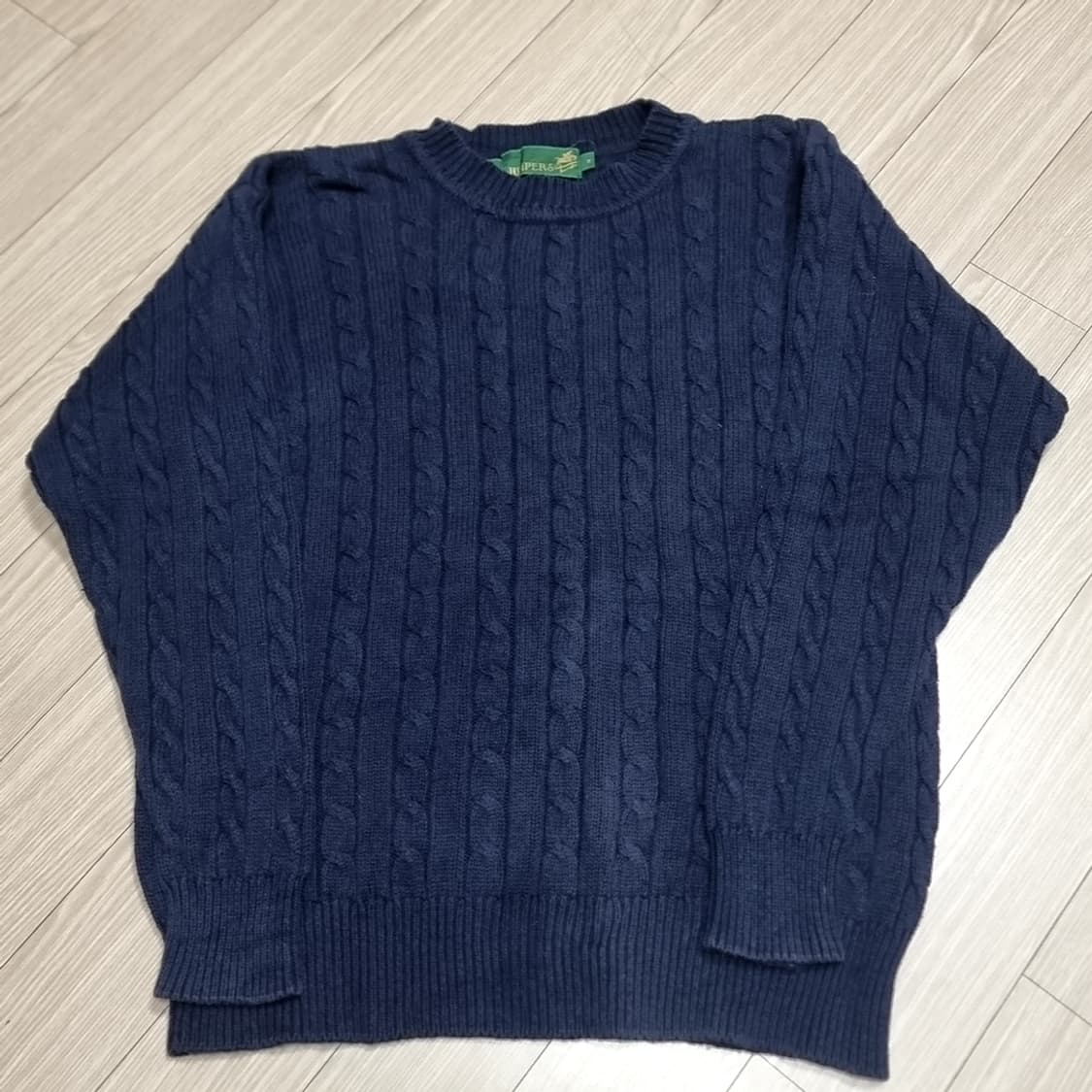 90s Jumpers 빈티지 네이비 꽈배기 니트(105) 상품이미지1