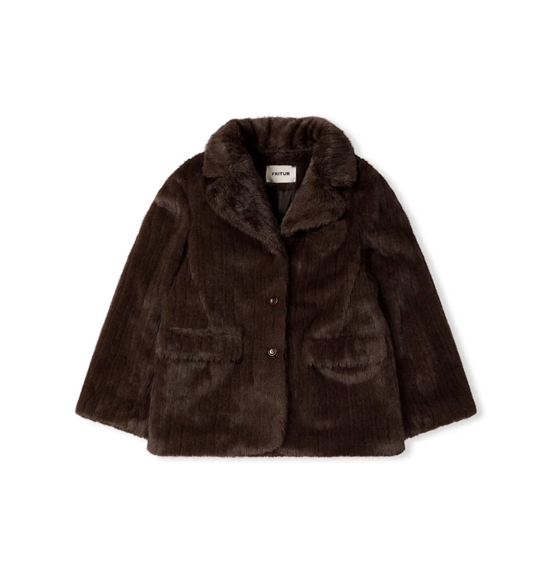 프리터 Fur Blazer Brown 상품이미지1