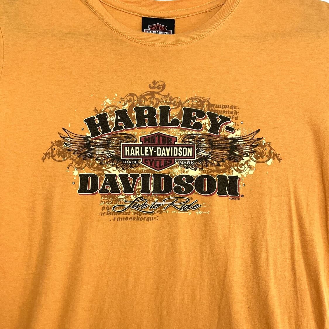할리데이비슨 오렌지 로고 티셔츠 상품이미지3