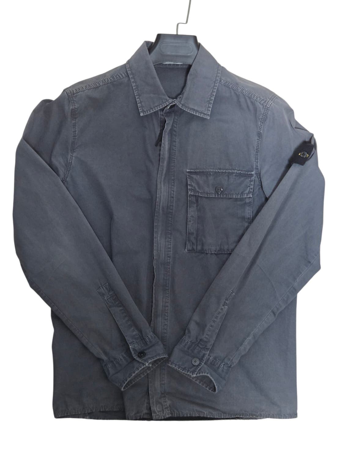 스톤아일랜드 가먼트다이드 오버셔츠 다크 네이비 상품이미지1