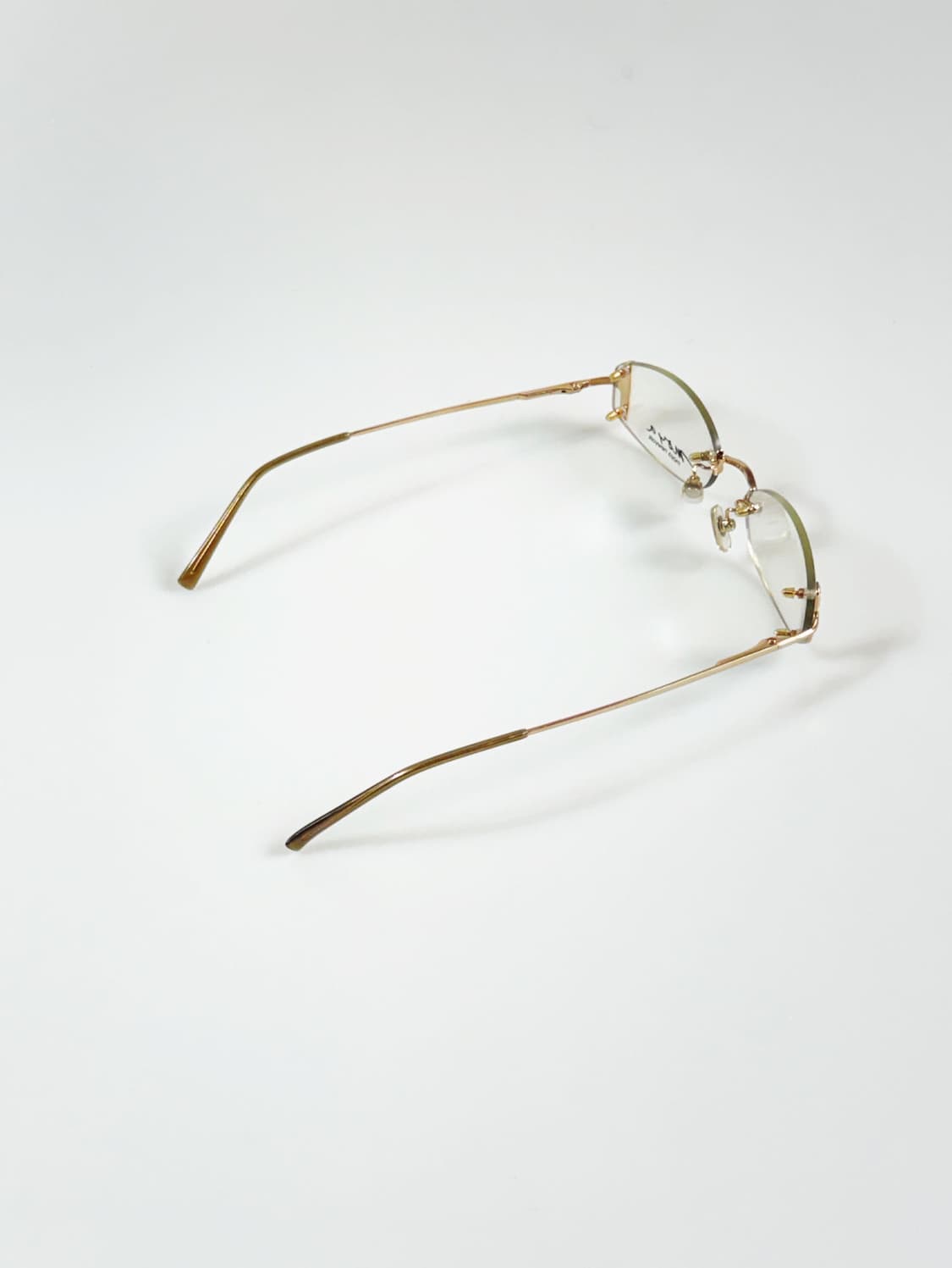 MOYA NEWYORK 무테 스퀘어 골드 메탈 빈티지 안경 상품이미지4