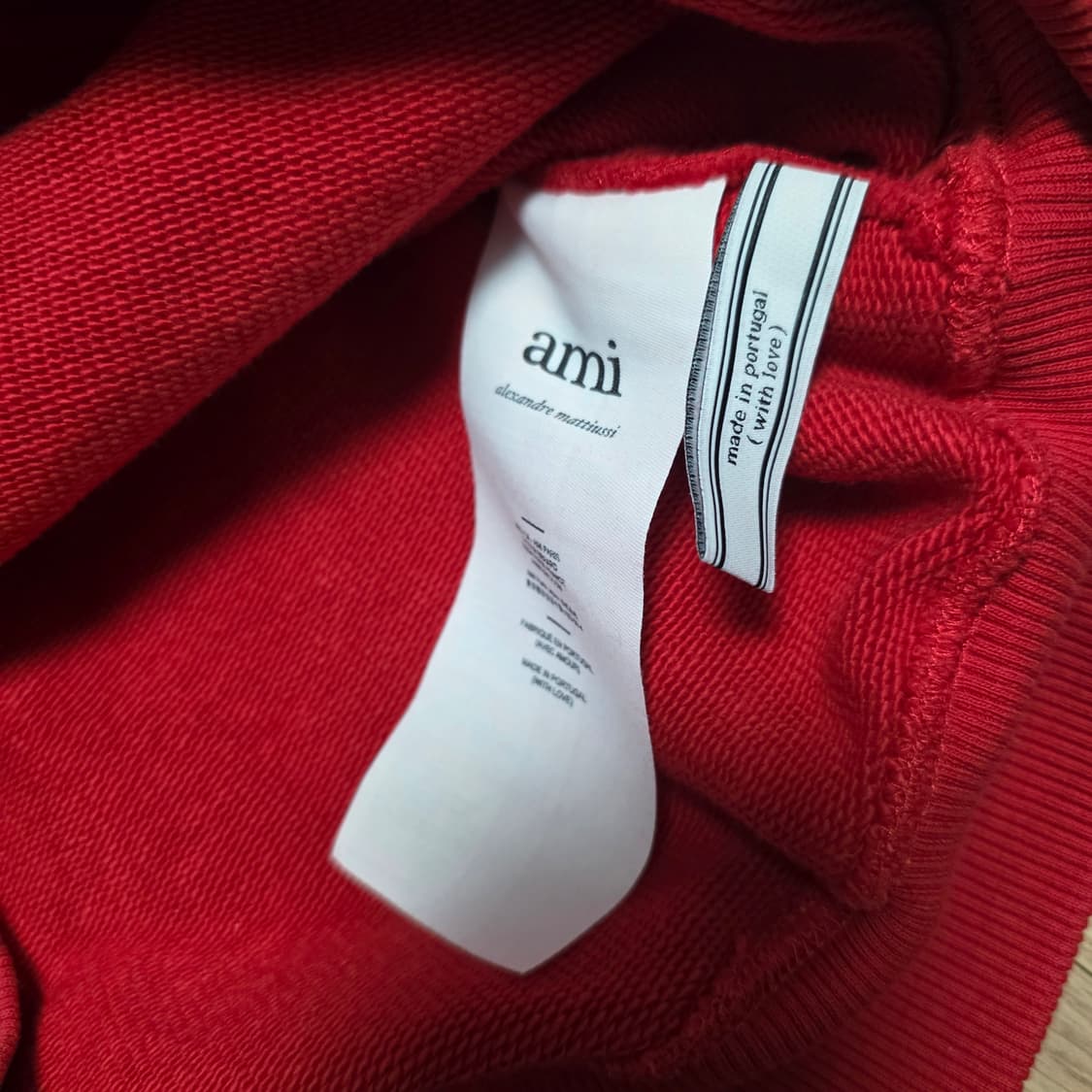 M) 아미 빅하트 로고 패치 맨투맨 /A20HJ037.747 상품이미지3