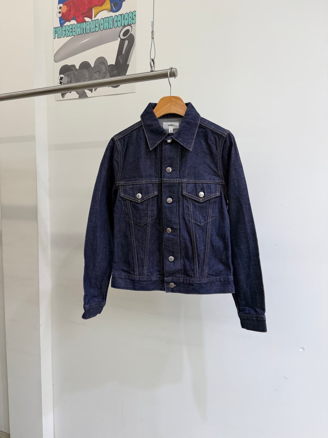 HYKE (Made in Japan) 데님 트러커 자켓  상품이미지1