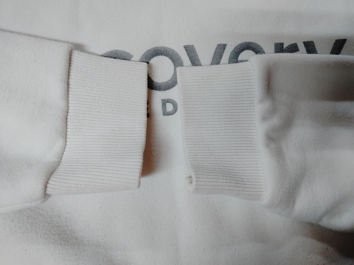 Discovery 디스커버리 안감기모 화이트 맨투맨 상품이미지5