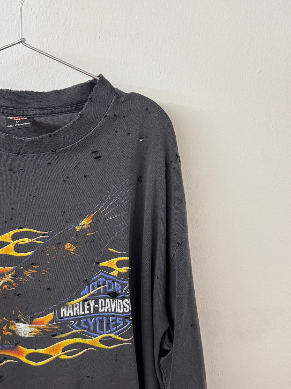 Harley davidson flame eagle faded long 상품이미지3