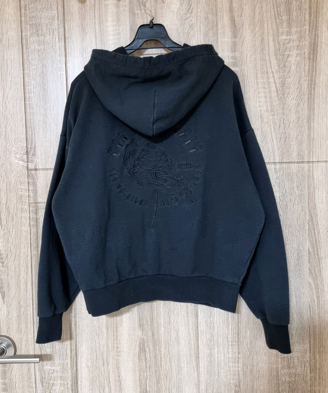 반스 자수 빈티지후드티 상품이미지1