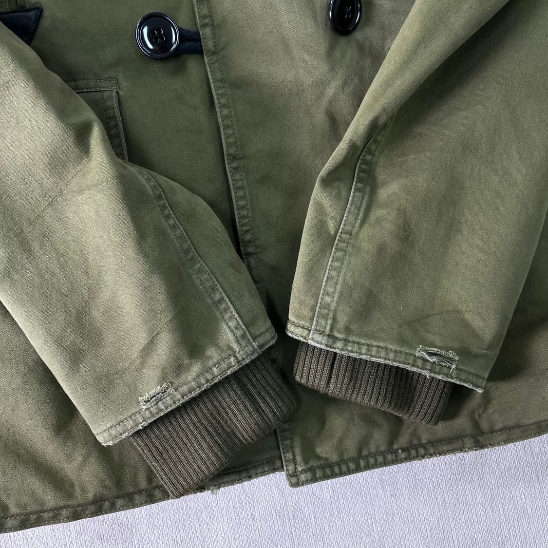 100 폴로랄프로렌 진스 디스트레스드 올리브 씨어링 셰르파 자켓 상품이미지6