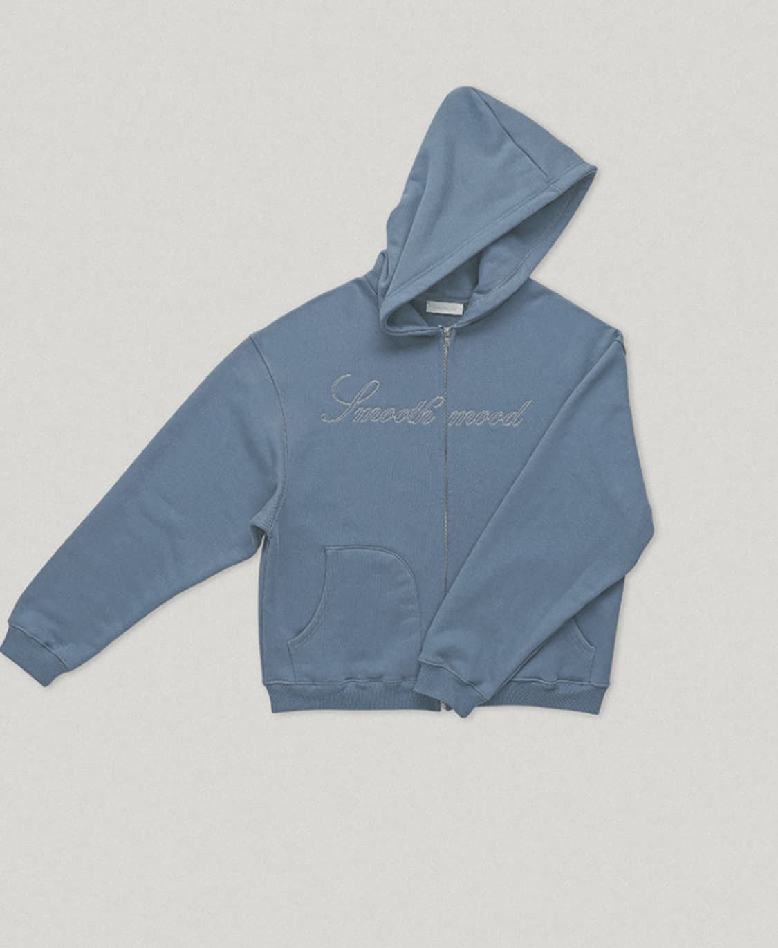 스무드무드 툴리 후드집업 블루 진 상품이미지1