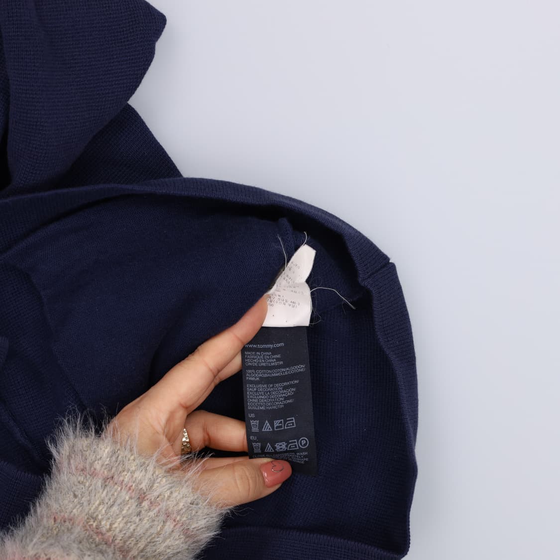 [S] 타미힐피거 지퍼 카라 니트 가디건 1222J 상품이미지8