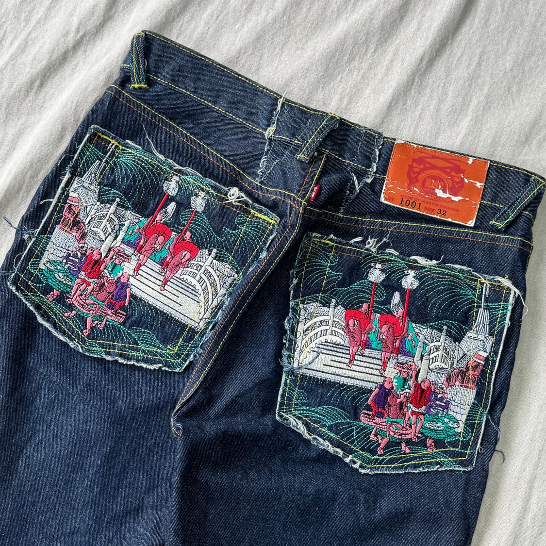 RMC 레드몽키컴퍼니 자수 본디지 팬츠 32 상품이미지2