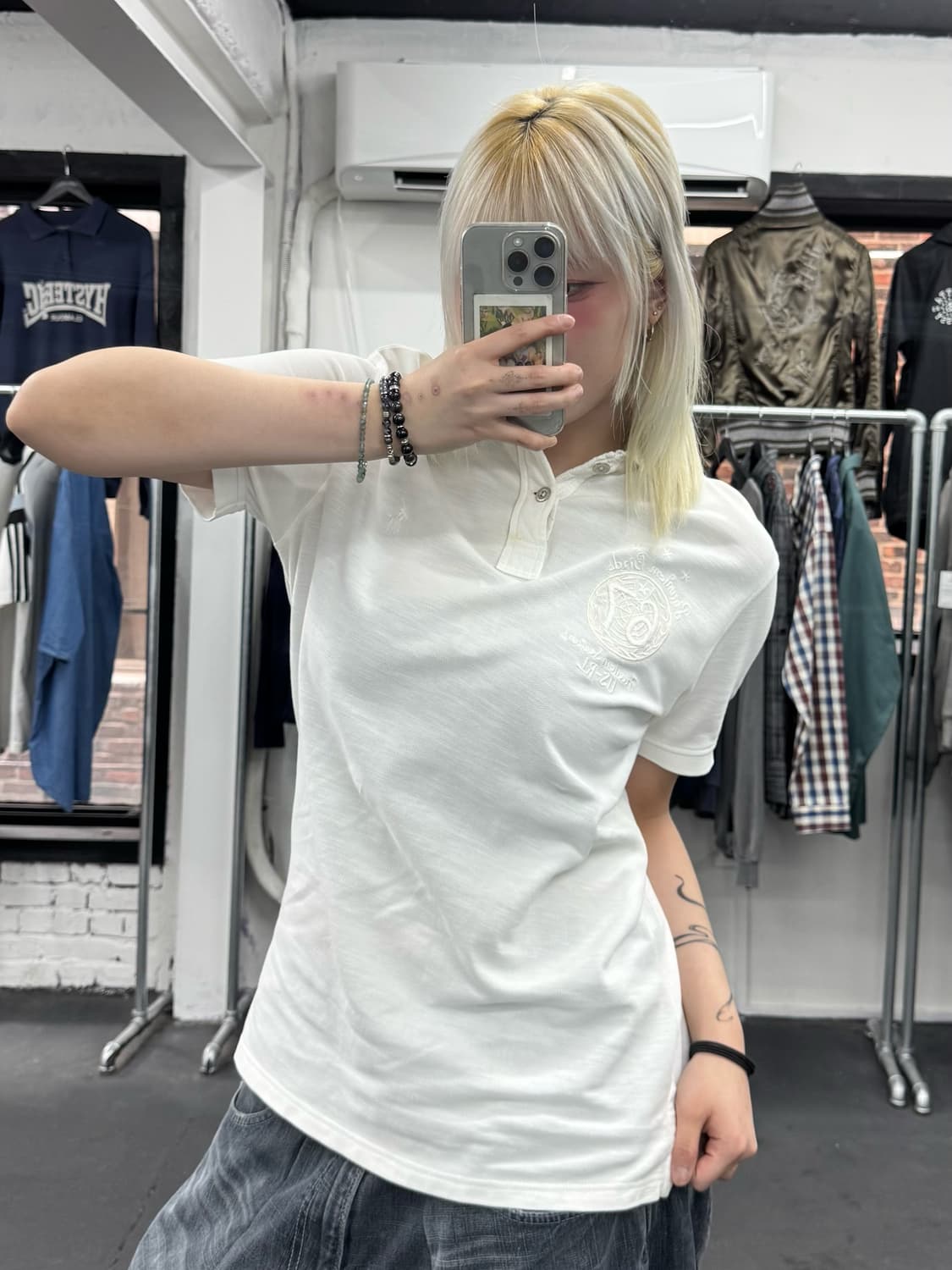 폴로 랄프로렌 화이트 포니 자수 PK 티서츠 상품이미지5