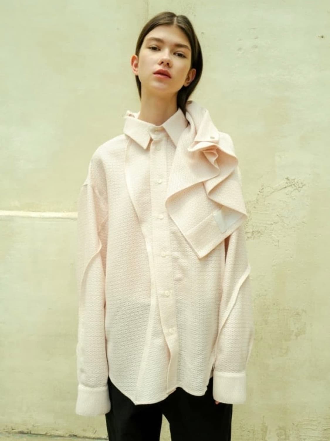 Yiyae 웨이브라인 셔츠 그레이 상품이미지2