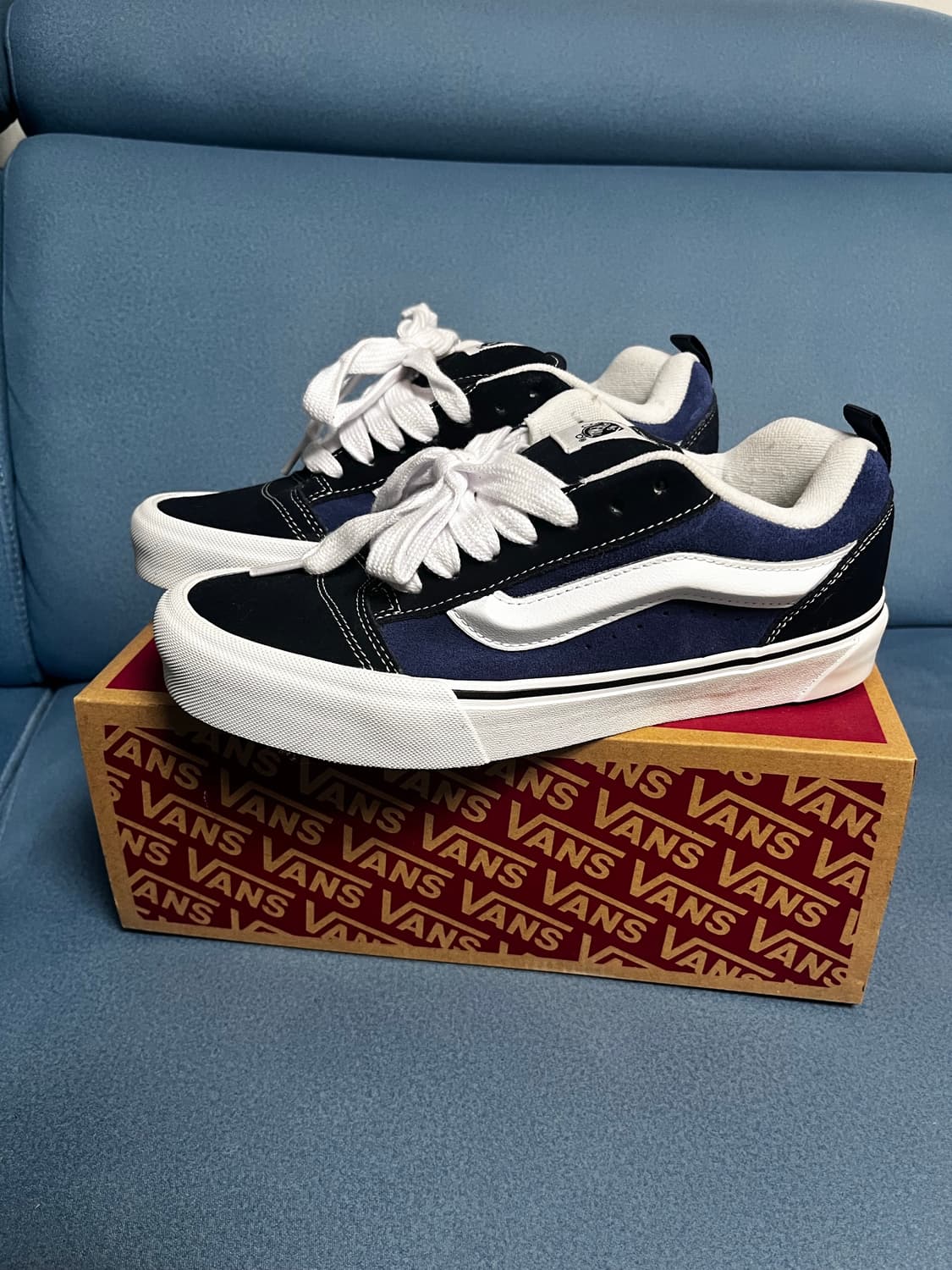 반스 뉴스쿨 네이비 트루 화이트 상품이미지2