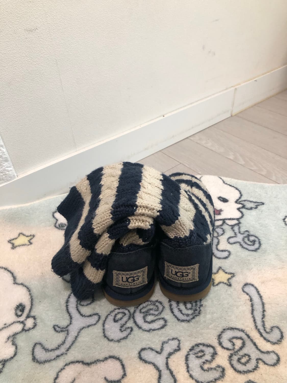 황금사이즈240 니트 어그부츠 상품이미지5