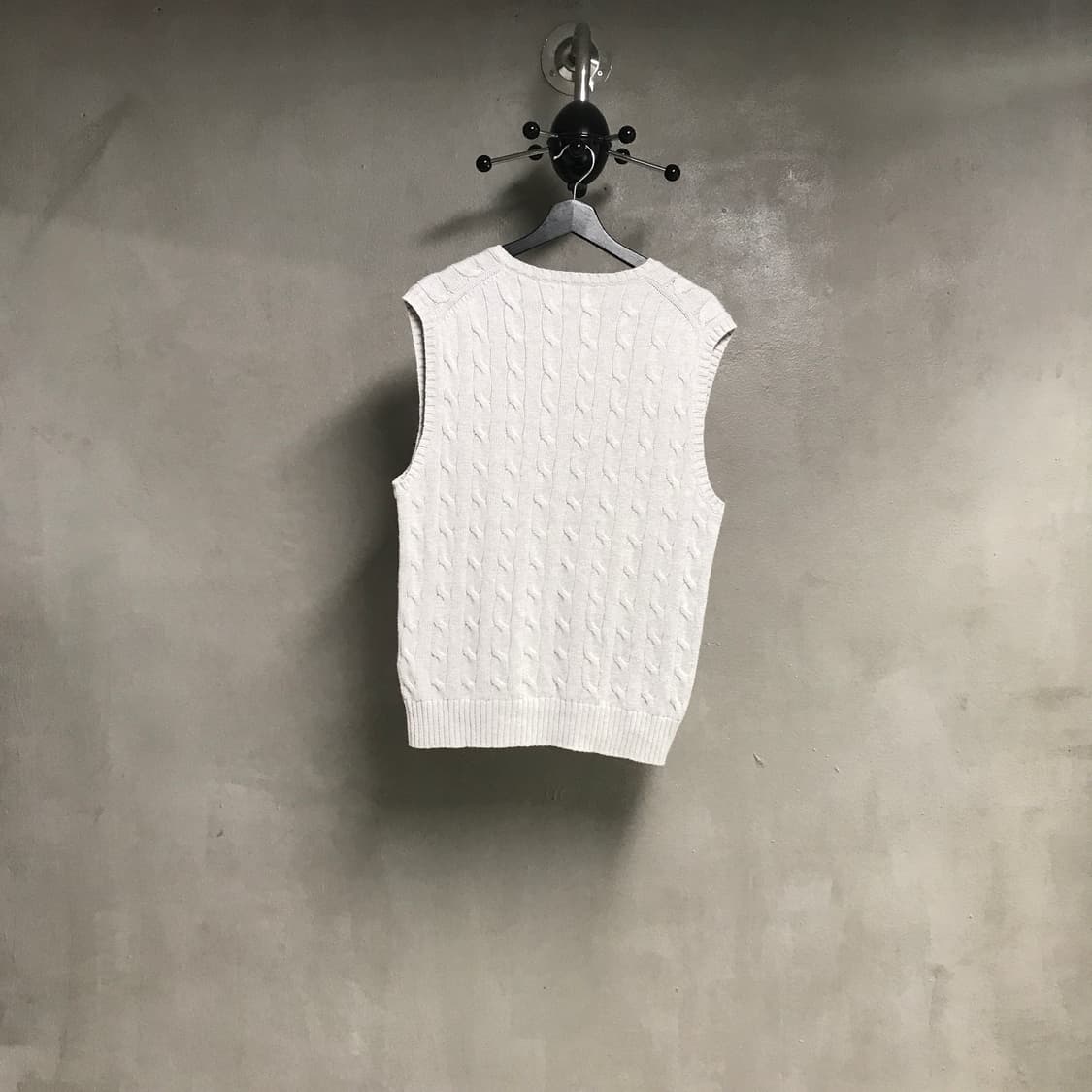 폴로 랄프로렌 QR 케이블 니트 베스트 M 상품이미지6