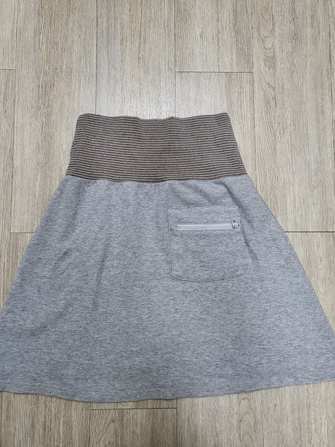 코이세이오 038 STRIPE SKIRT MELANGE GREY 상품이미지3
