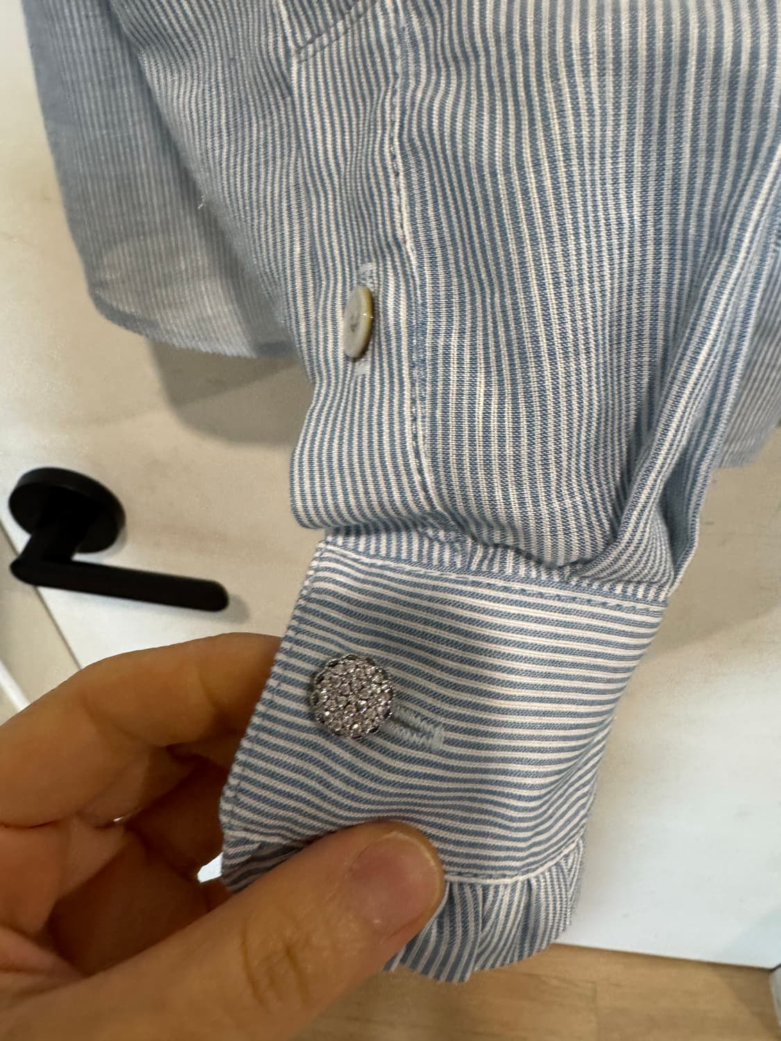 Envers 엔베르 프릴 린넨 블라우스 상품이미지6