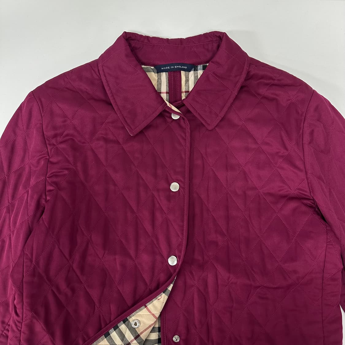 버버리 체크 디테일 퀼팅 자켓 상품이미지3