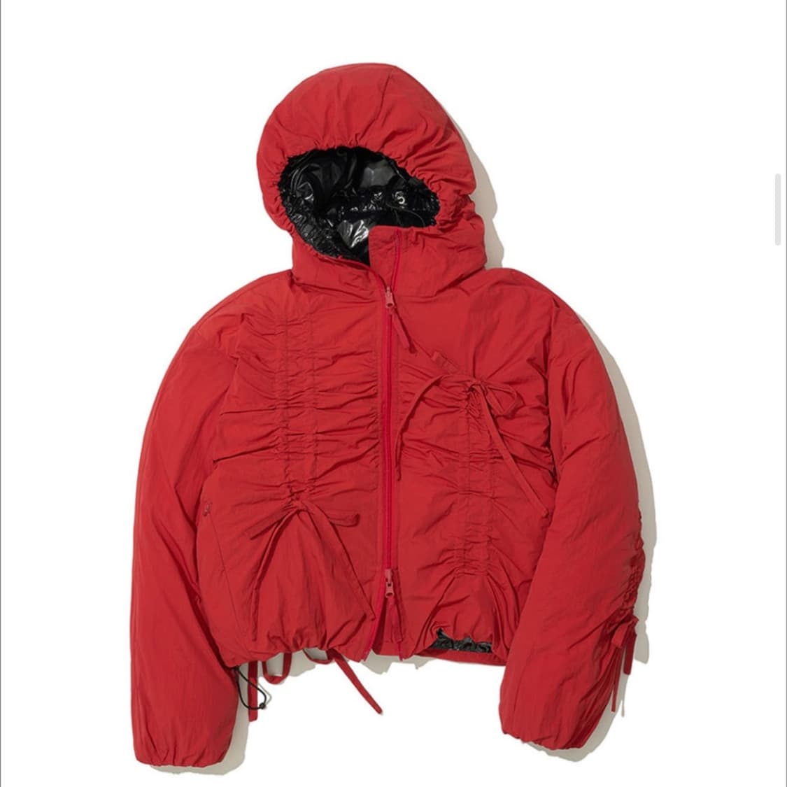 파르티멘토우먼 리버시블 셔링 후디드 푸퍼 자켓 패딩 상품이미지2