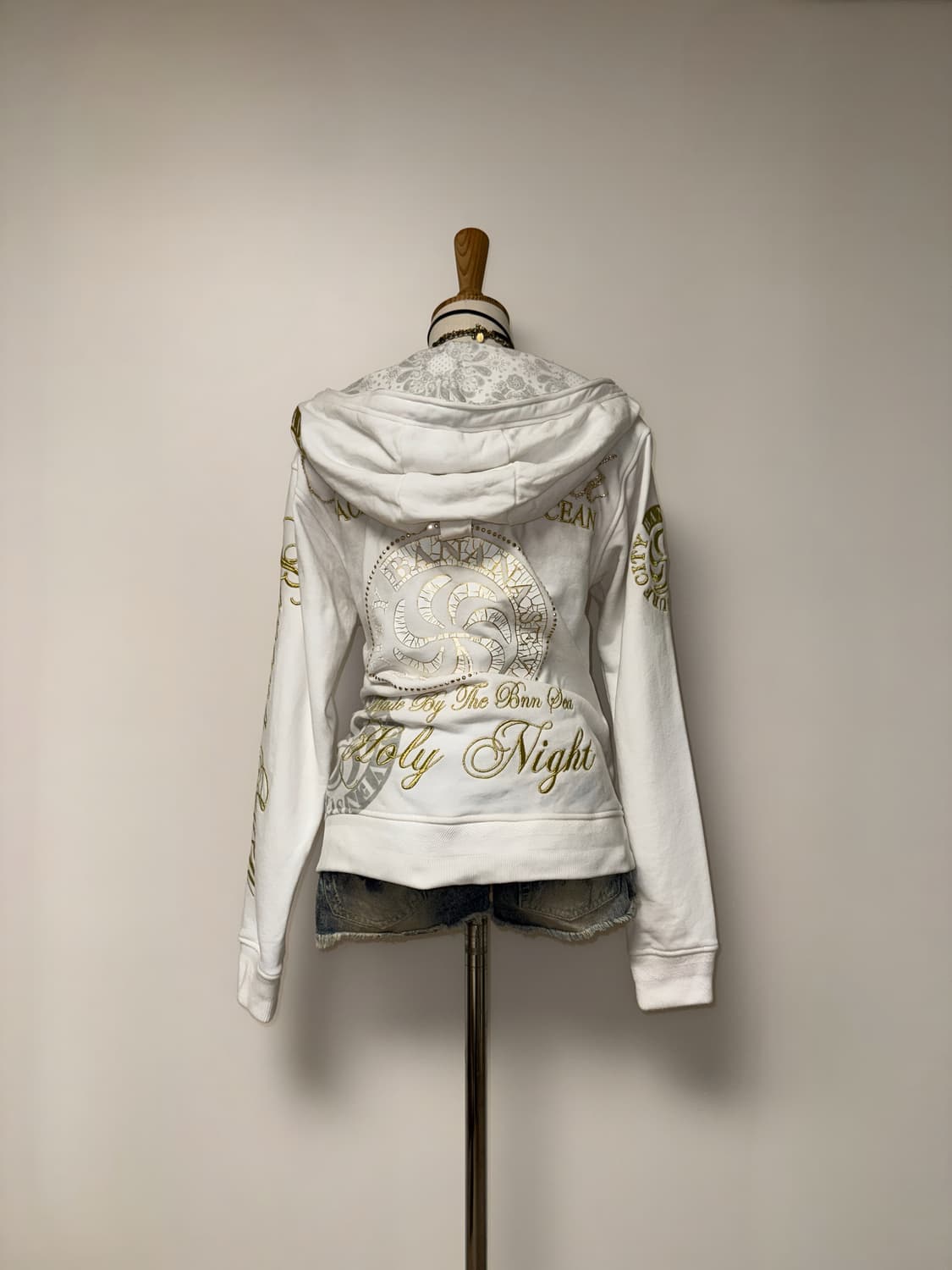 투웨이 화이트골드 후드집업 상품이미지3