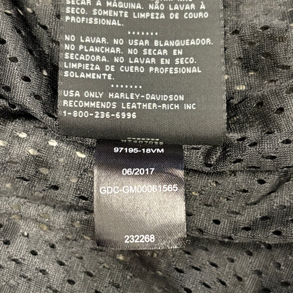 M 할리데이비슨 소가죽 라이더 레더 자켓 상품이미지6