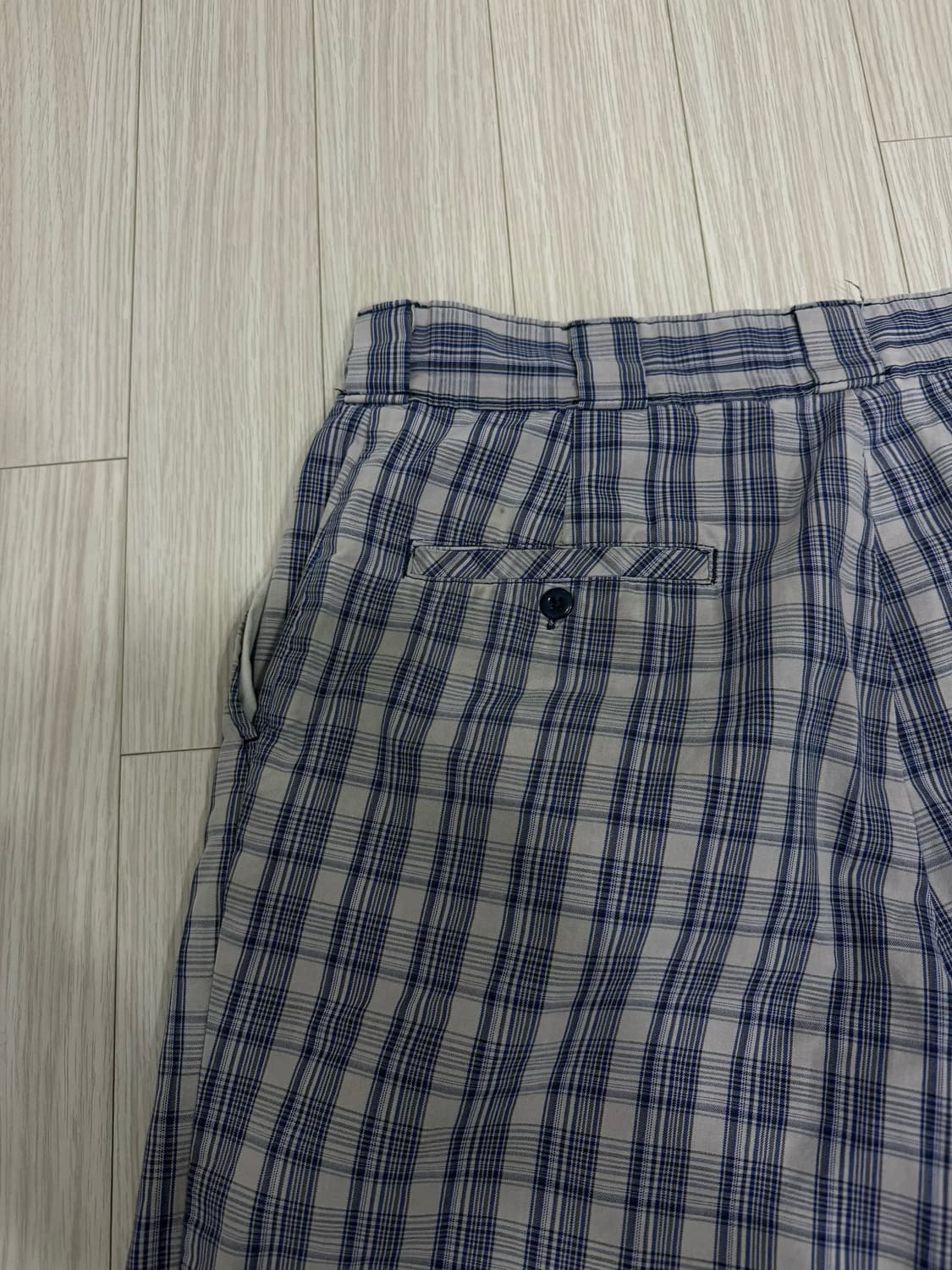 USA VINTAGE 디키즈 체크 워크팬츠 반바지 상품이미지4