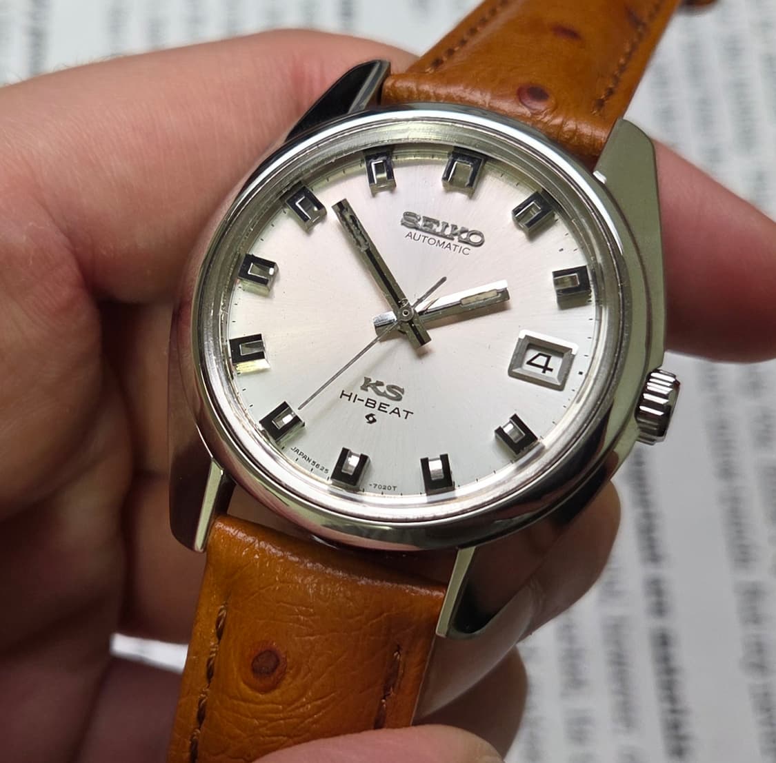 레어] 빈티지 킹세이코 56KS 와이드보이 실버판 오토매틱 금배꼽 ver 상품이미지5