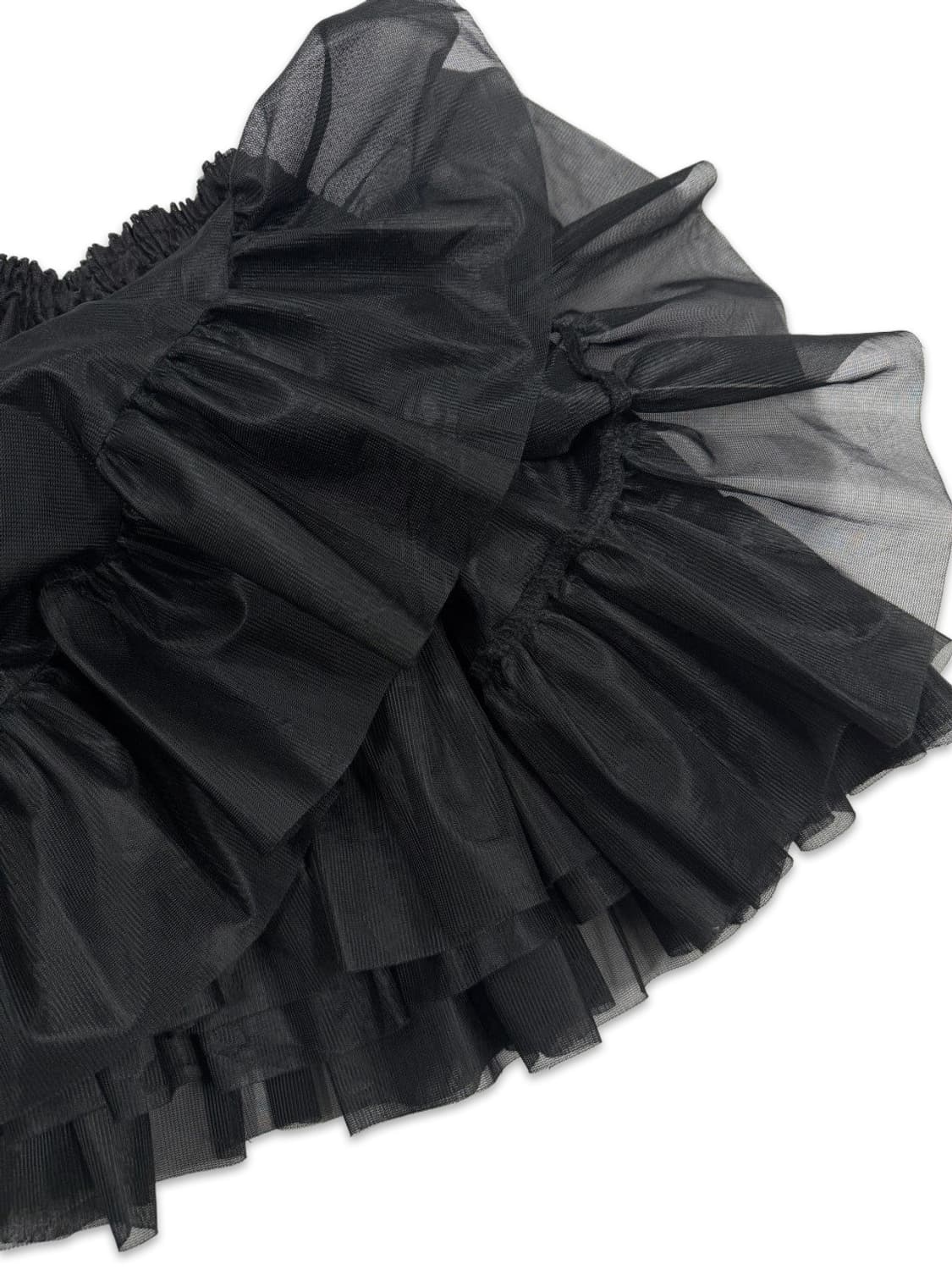 빈티지 블랙 시스루 프릴 레이어드 스커트 상품이미지3
