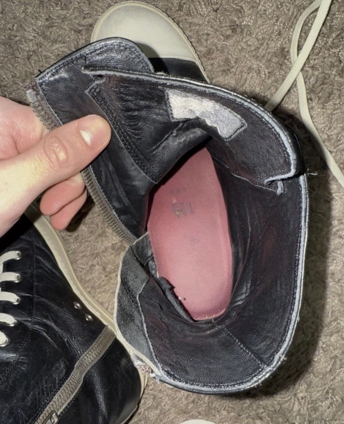 릭오웬스 라몬즈 하이 44 상품이미지6