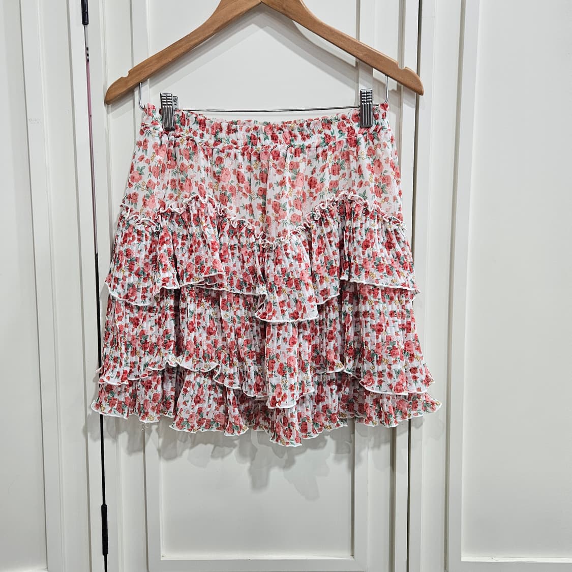 엑시즈팜 플라워 캉캉 쉬폰 스커트 상품이미지1